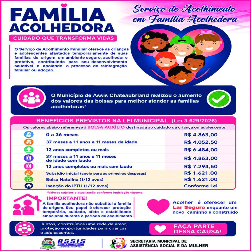 família acolhedora